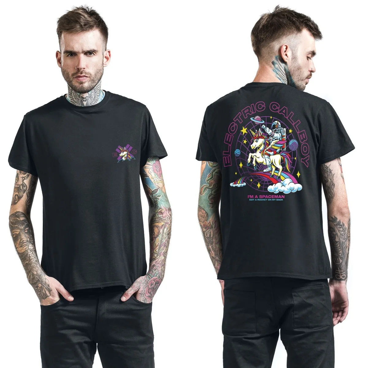 Best Electric Callboy Graphic Cotton T-shirt Unisex Summer Short Sleeve Fashion Brand Tee Luxury Casual Vintage Tees view 4