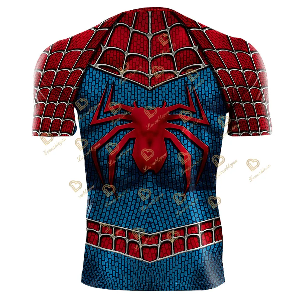 New Comics Running T Shirts 3D Printed Superhero Short Sleeve Bodybuilding Summer Shirt Compression Men T-Shirt Tops Tees