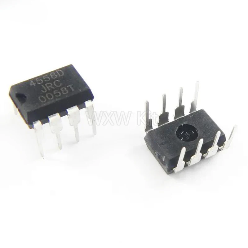 10PCS New JRC4558 DIP 4558 4558D JRC4558D DIP-8 Integrate IC ip