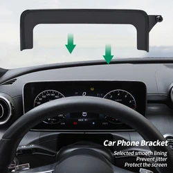 Car Central Control Phone Brackets Navigation Screen Holder for Mercedes Benz C-Class GLC GLA CLA V-Class EQE Smart