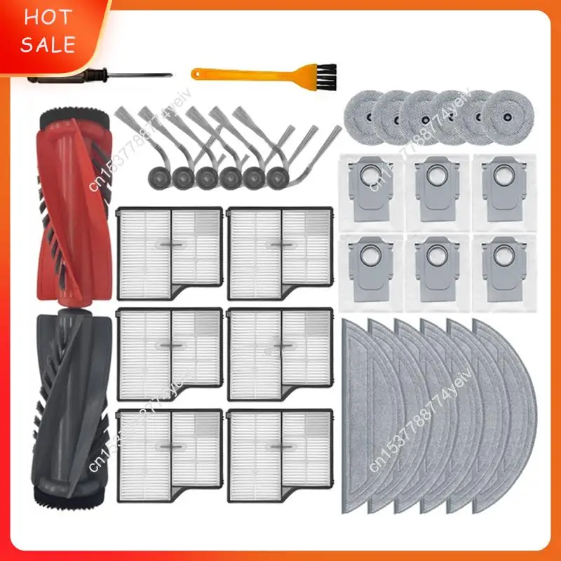 ل Roborock Saros 10/S9 Maxv Ultra/S90ver G30/A1460RR مكنسة كهربائية بديلة ملحقات فرشاة دوارة مرشح فرشاة جانبية A62X