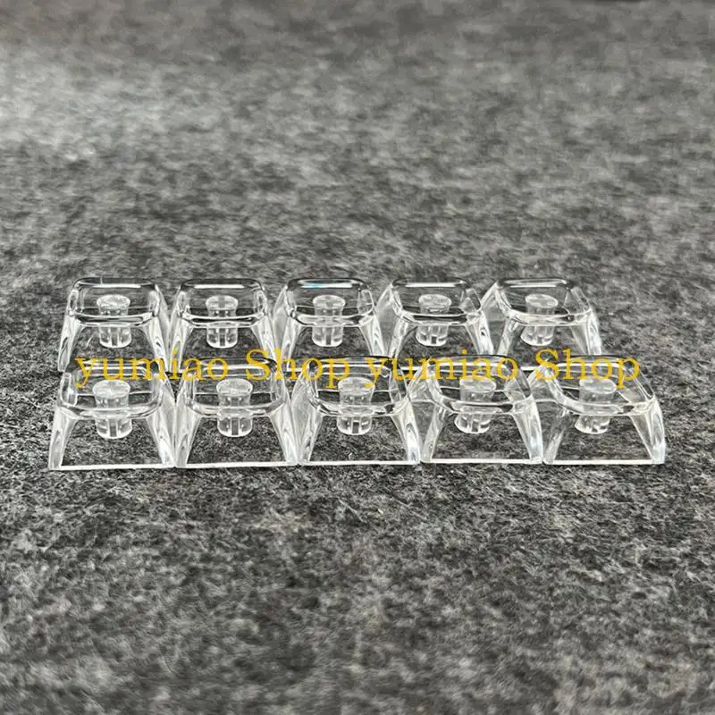 587B 5/10pcs 1U Keycaps Set XDA Transparent with Backlit For Mechanical Keyboard