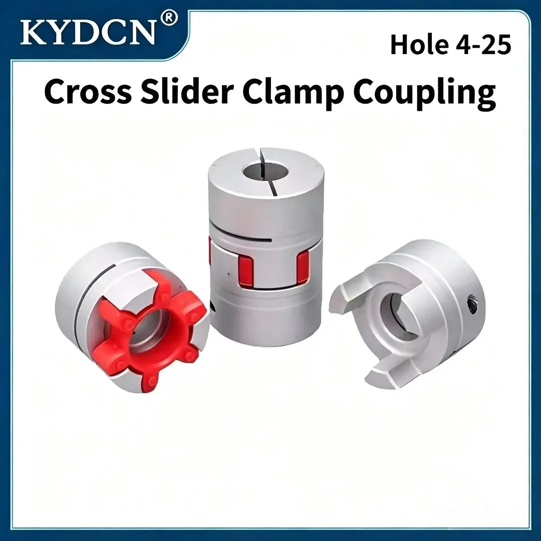 Aluminum Alloy Cross Slider Clamp Coupling D20L25 D32L45 D10L50 Oldham Type Flexible Shaft Coupler for Servo Stepper Motor CNC