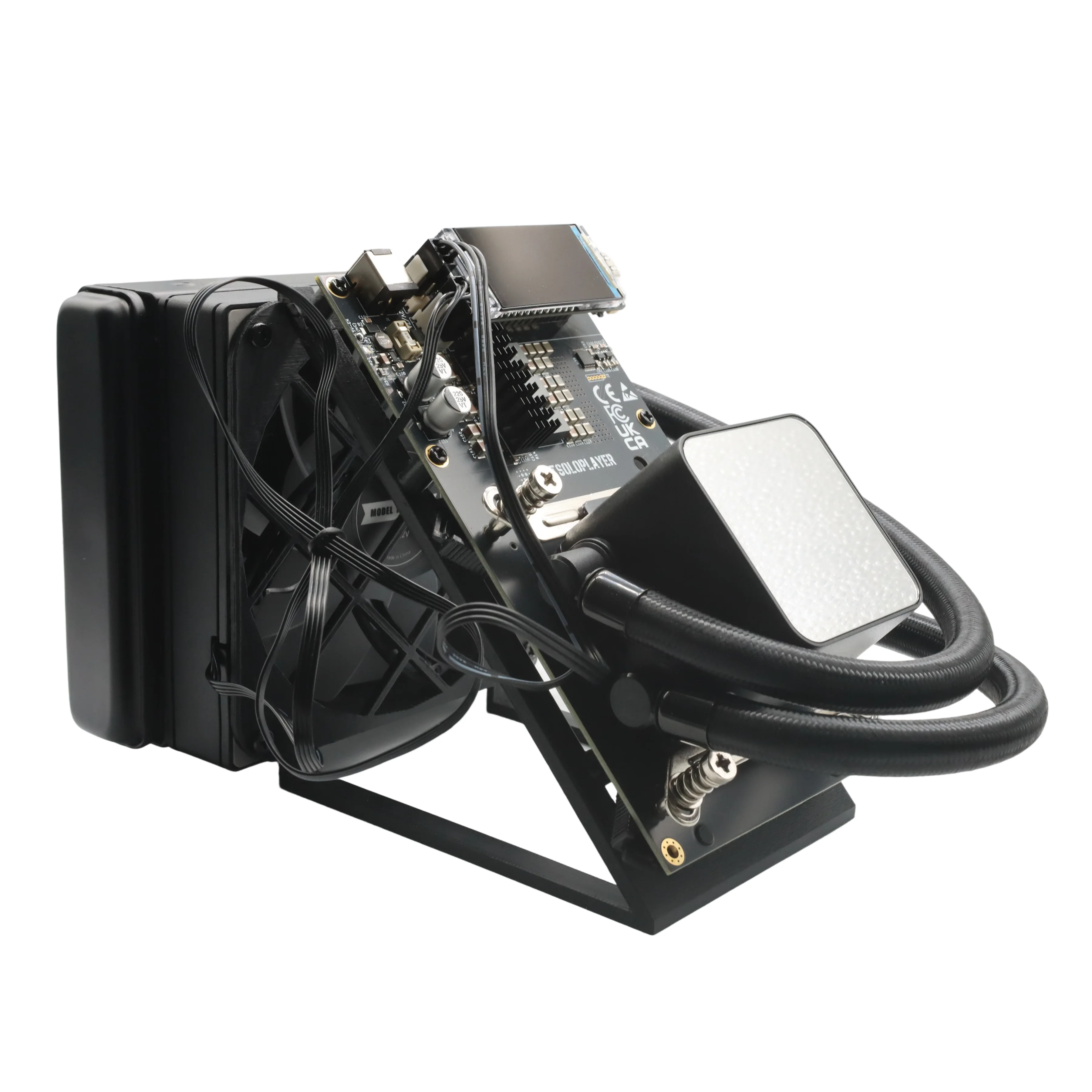 ماكينة Asic مفتوحة المصدر NerdQaxe++ Hydro 4.8TH/s 75W BM1370 Super Slient Home مفتوحة المصدر