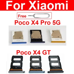 Sim Card Tray For Xiaomi Poco X4 GT X4 Pro 5G SIM Card Slot   Card Reader Holder Replacement Parts