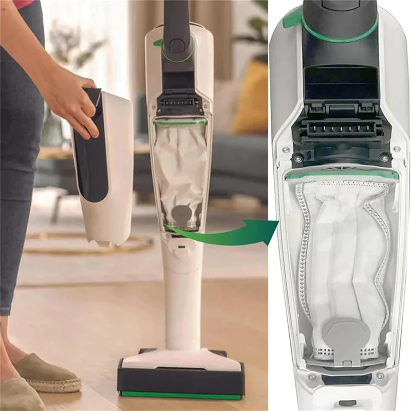 ABRW-12PCS Sacchetti per la polvere usa e getta e kit di fragranze per Vorwerk Kobold VK7 FP7 Accessori per aspirapolvere Parti di ricambio