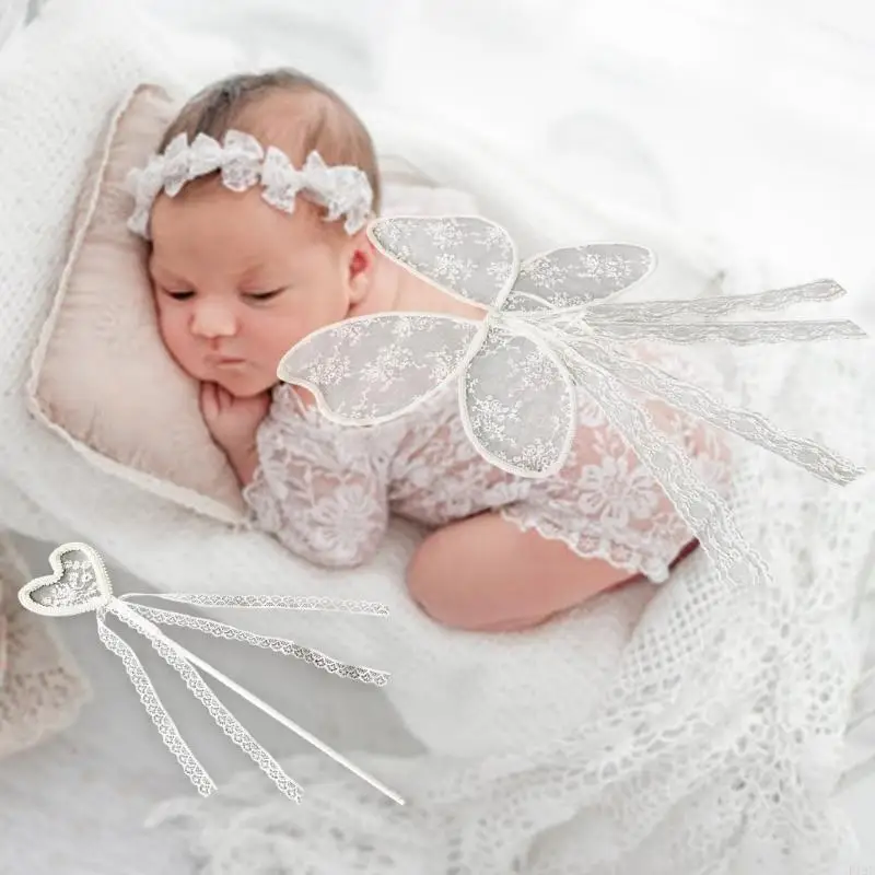 F19F ren thêu các cô gái Wing Đạo cụ thiết lập cây đũa tay thoải mái và nhẹ