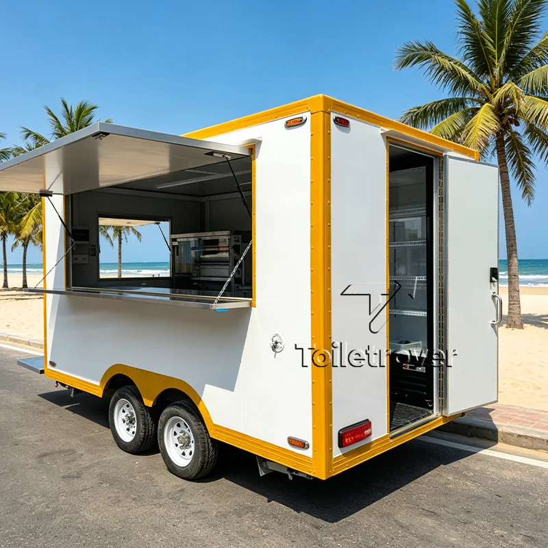 

Usa Uk Standard Small Food Cart Ice Cream Concession Food Trailer Cute Food Truck Trailer Mobile Food Truck for Sale In USA
