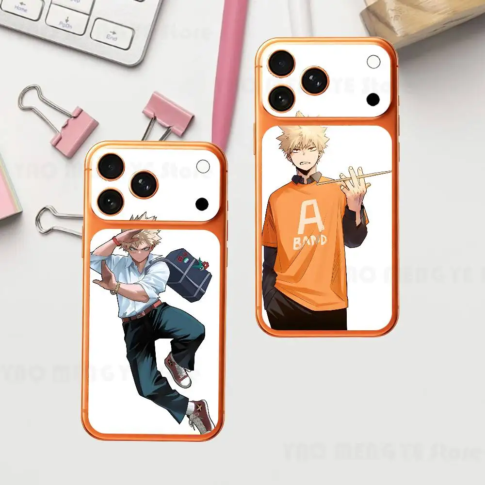 

Аниме-фигурка К-Кацуки Б-Бакуго: Простая декоративная пленка-наклейка для iPhone 17 Pro/Pro Max, защитная пленка на заднюю панель, устойчивая к царапинам, прочная наклейка