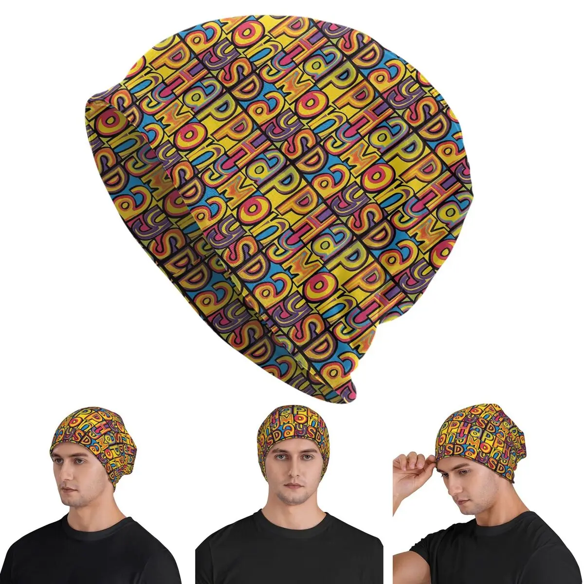 

Happy Mondays Skullies шапки шапки теплая осенне-зимняя уличная шапка вязаная шапка для мужчин женщин взрослых