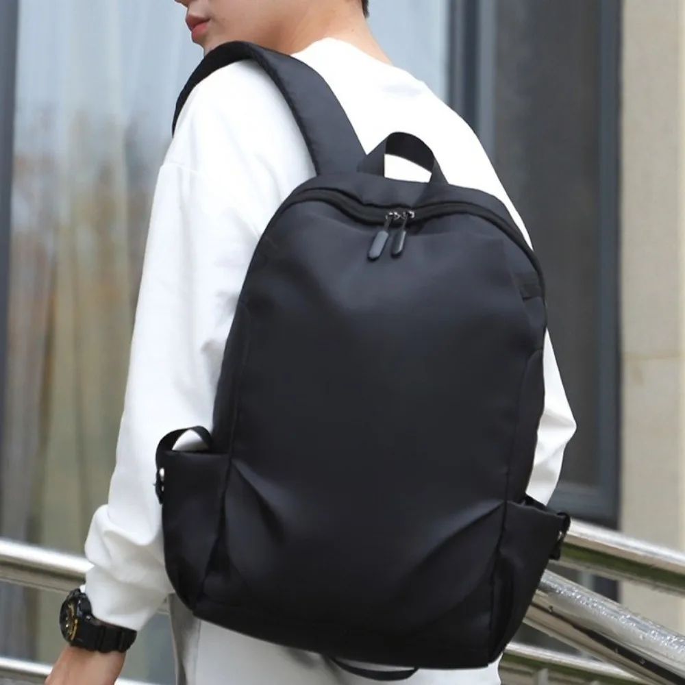 

Large-capacity Student School Bag Multi-pocket Fashionable Casual Backpack Breathable Nylon Solid Color Backpack Travel
