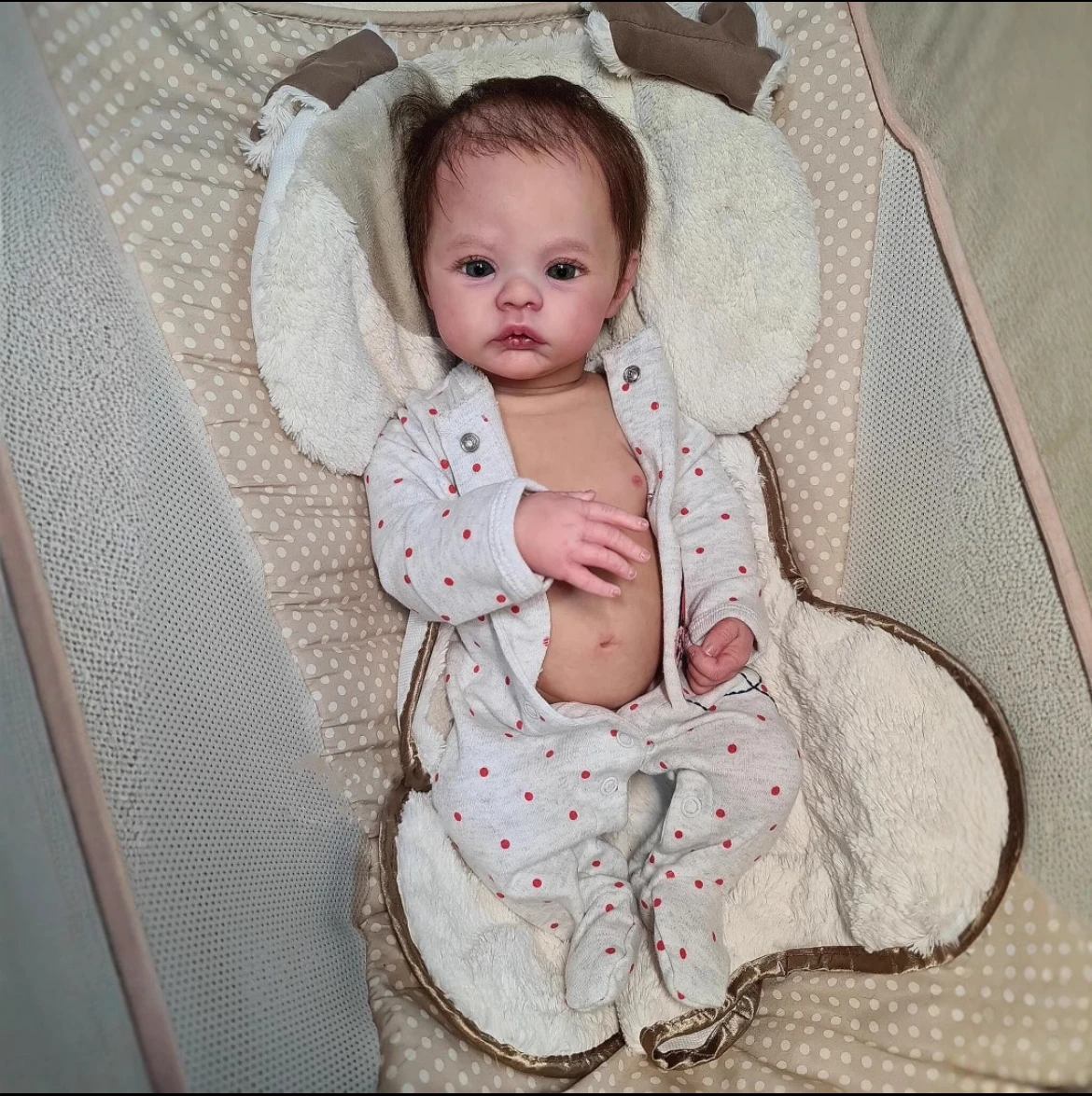 Lifelike 19-Inch Reborn Doll Meadow with Hand-Painted 3D Skin&Realistic Veins - An Ideal Birthday Christmas Gift for Children