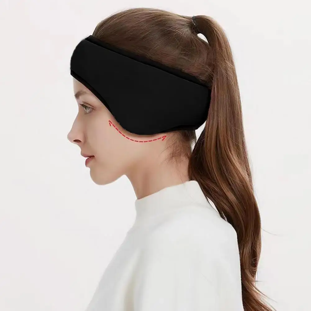 เครื่องอุ่นหูแถบคาดศีรษะ Soundproof Sleep Ear Wrap สําหรับผู้ชายผู้หญิงฤดูหนาวขนแกะ Earmuff สําหรับสภาพอากาศหนาวเย็นวิ่งขี่จักรยานเล่นสกี