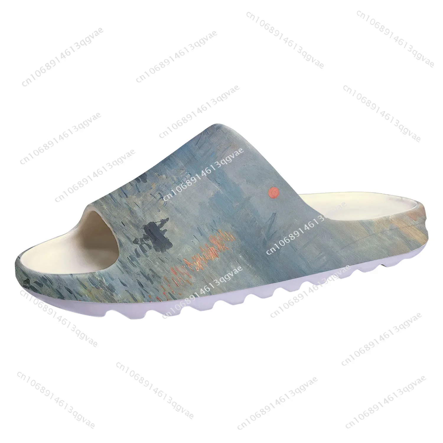 Impression Sunrise Soft Sole Sllipers Home Clogs Step on Water Shoes Mens Womens Teenager Bathroom Customize on Shit Sandals