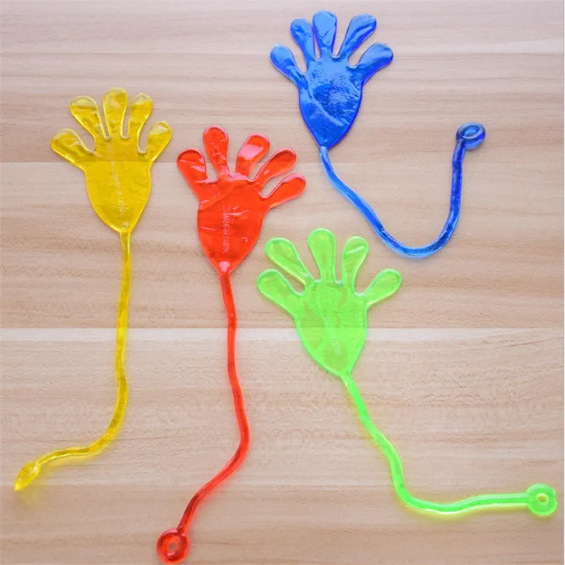 2/5pcs Cute Glitter Sticky Hands Gag divertente Gadget per adulti scherzi pratici Gag Lover regali giocattoli per bambini Baby Kids