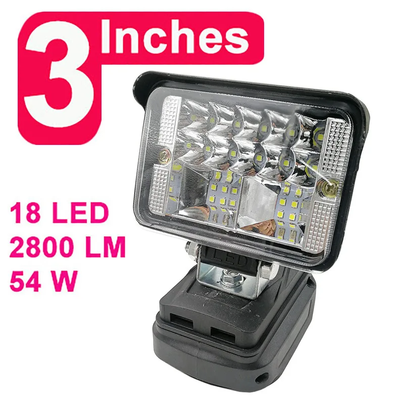 Imagem -03 - Luz de Emergência Exterior do Projetor da Bateria do Li-íon de Makita 18v Bl1430 Bl1830 com Usb