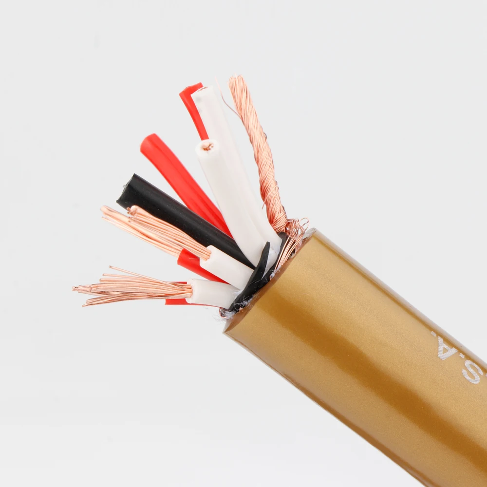 Cardas 8 Core OCC Copper Hexlink Series Golden Five Loudspeaker Cable Audio Cable Hifi DIY Speaker Cable