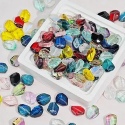 10Pcs Irregular Stone Shape Lampwork Glass Beads For Jewelry Making Diy Bracelet Earrings Accessories Crystal Beads Wholesale