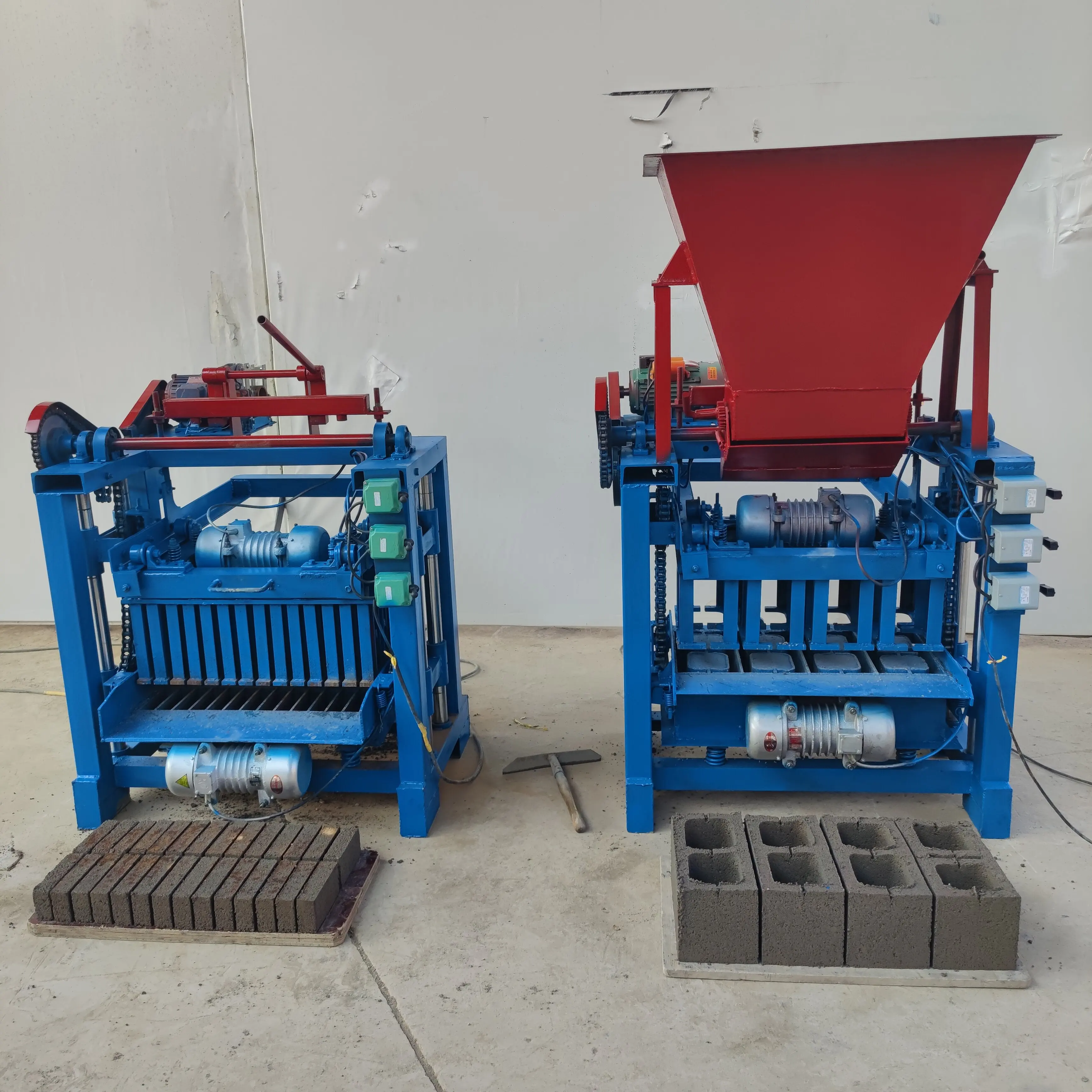 Brick Making Machine Mini Manual Cement Concrete Block Maker Hollow Solid Paver Interlock Brick Home Garden Farm Use Customized