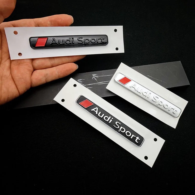 

3D ABS эмблема на багажник автомобиля, наклейки, значок, наклейка для Audi Sport A3 A4 A5 A6 A7 Q2 Q3 Q5 RS3 RS4 RS5 RS6, авто декоративные аксессуары