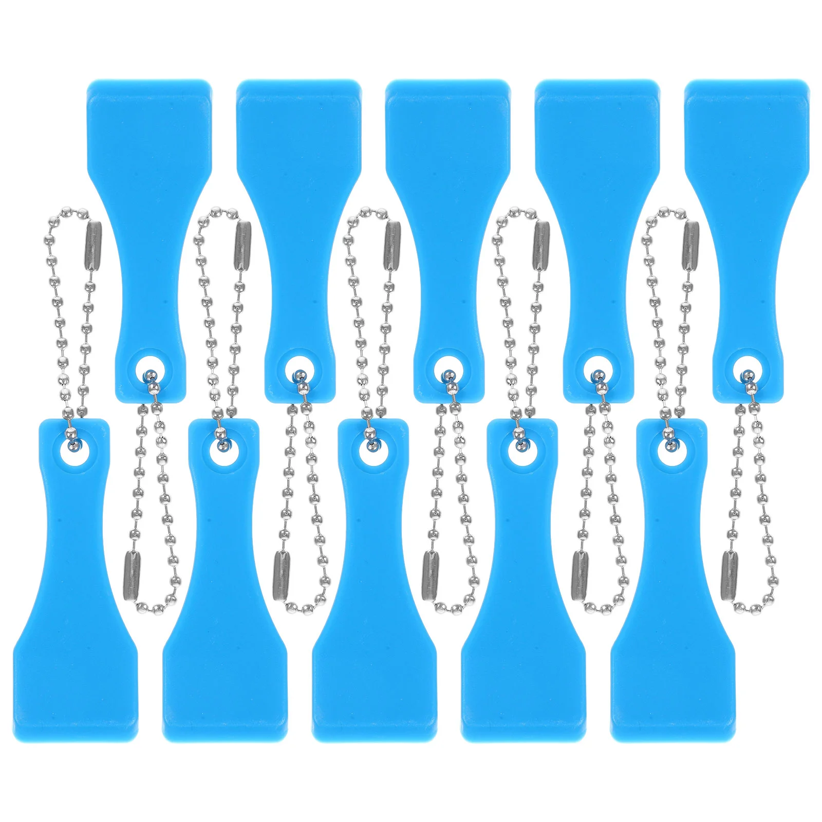 10 Pcs Lottery Scratch-offs Plastic Scraper Tools Sports Teardrop Shape Keyring Abs Thumb Ticket Scratcher