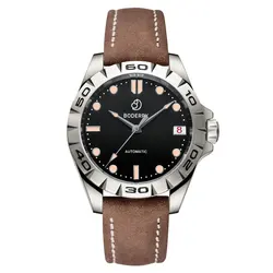 Boderry Urban Luxury Men's Titanium Watches Automatic Mechanical Waterproof Calendar Date Luminous Watch Clock Relogio Masculino