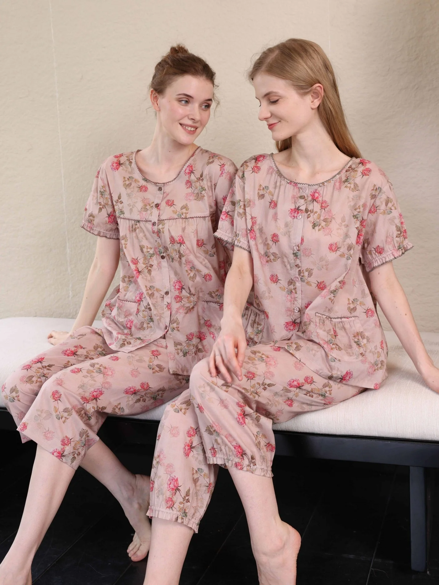 pijama-de-algodon-puro-de-manga-corta-para-mama-ropa-de-casa-nuevo-estilo-primavera-2026-pijama-comodo-estampado-de-tres-cuartos-para-mujer
