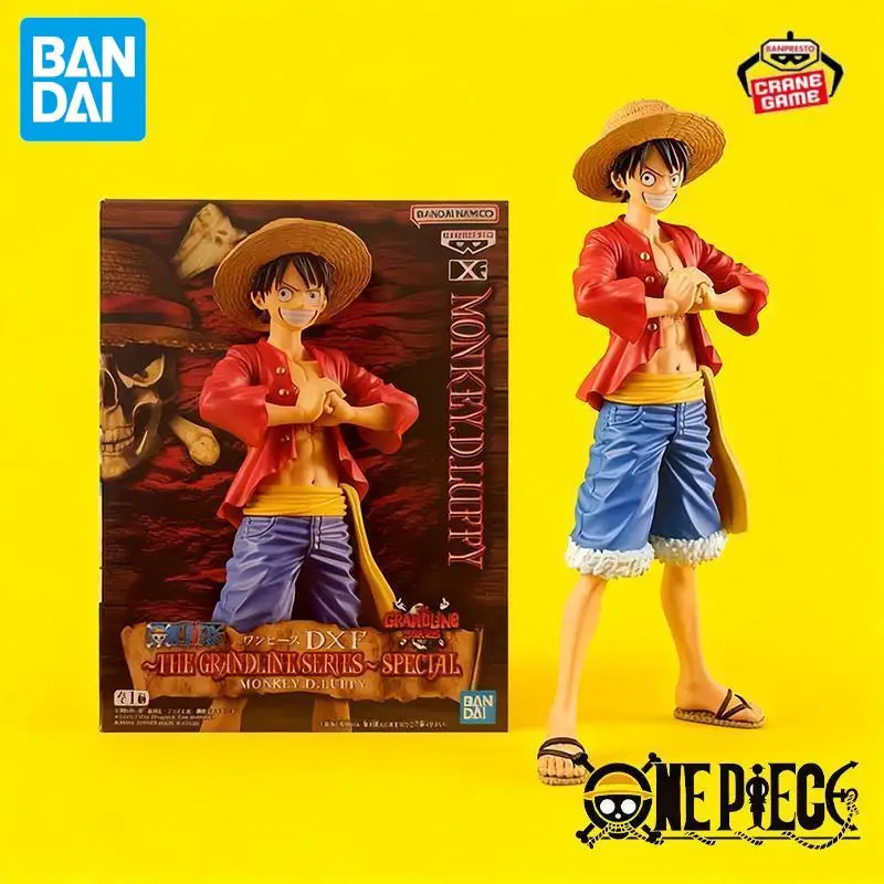 بانداي الأصلي بانبريستو قطعة واحدة لوفي عمل أرقام في المخزون أنيمي نموذج التماثيل البلاستيكية الكرتون دمى الاطفال اللعب هدايا المهرجان