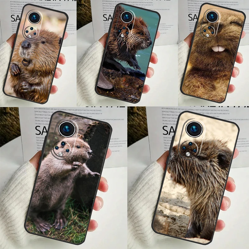 Animal Beaver Phone Case For Honor 90 Lite 50 70 Magic 5 6 Pro X6 X7 X8 X9 X6a X7a X8a X9a X9b X8b Cover