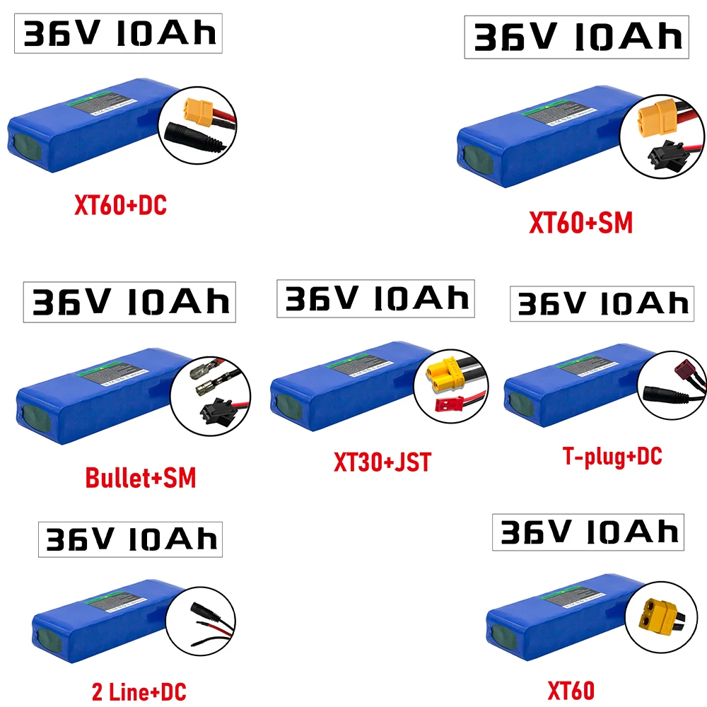 10S2P 36V 10Ah 21700 battery electric bicycle electric scooter lithium-ion battery 500W high-power and large capacity  with BMS