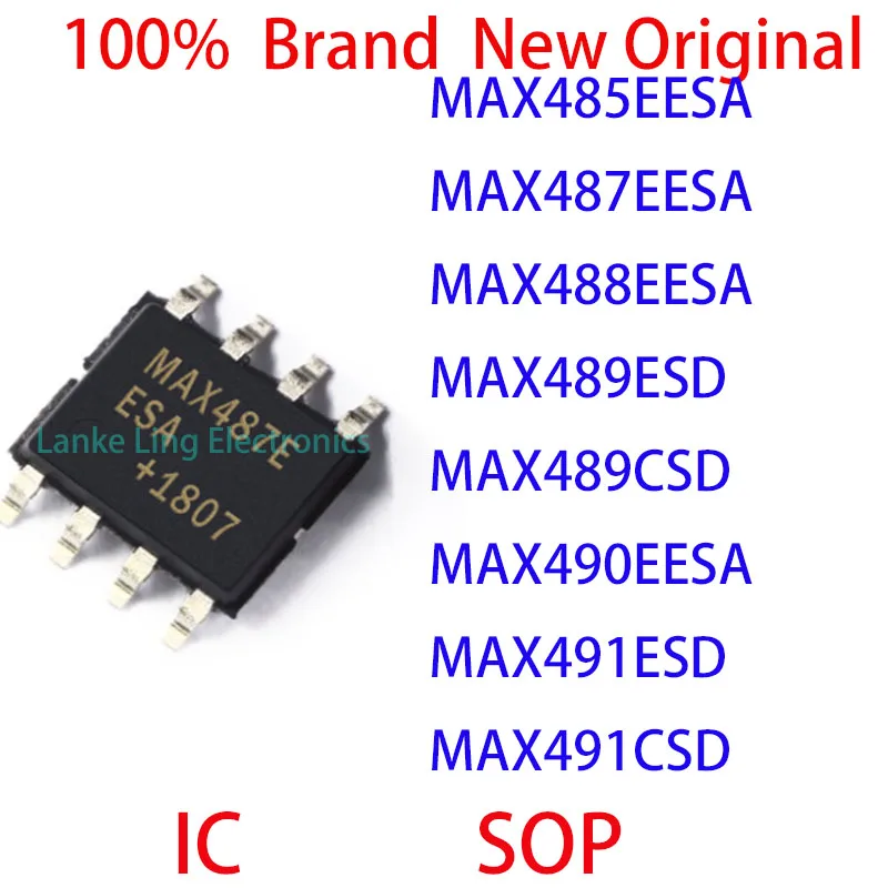 

MAX485EESA MAX487EESA MAX488EESA MAX489ESD MAX489CSD MAX490EESA MAX491ESD MAX491CSD 100% Brand New Original IC SOP