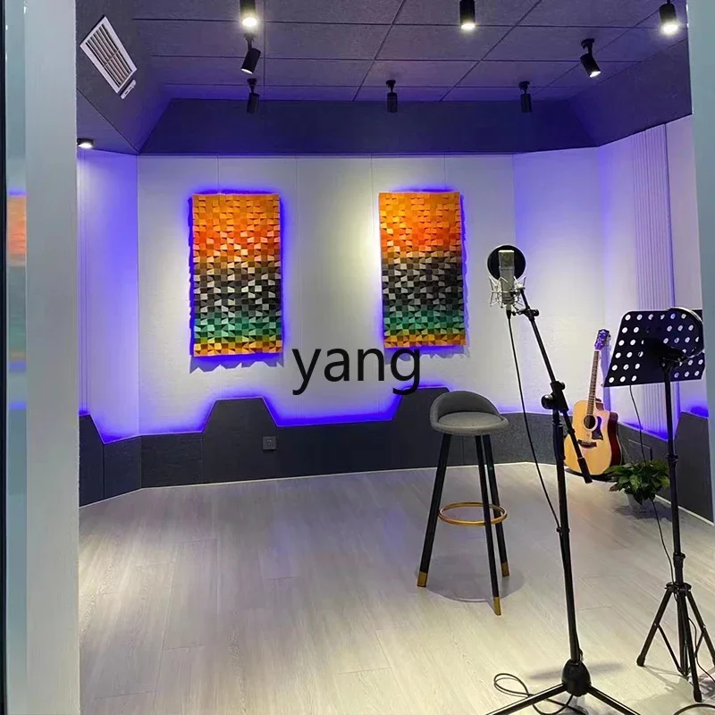 لوحة نشر غرفة الصوت والفيديو LTT من الخشب الصلب ثلاثي الأبعاد جدار خشبي ممتص للصوت لوحة جدارية للأريكة