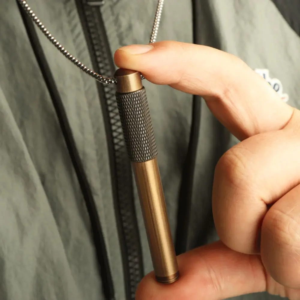 Fashion Vintage Fountain Pen 0.5mm Handwriting Mini Pocket Pen Short Retro Necklaces Fountain Pen Student Use