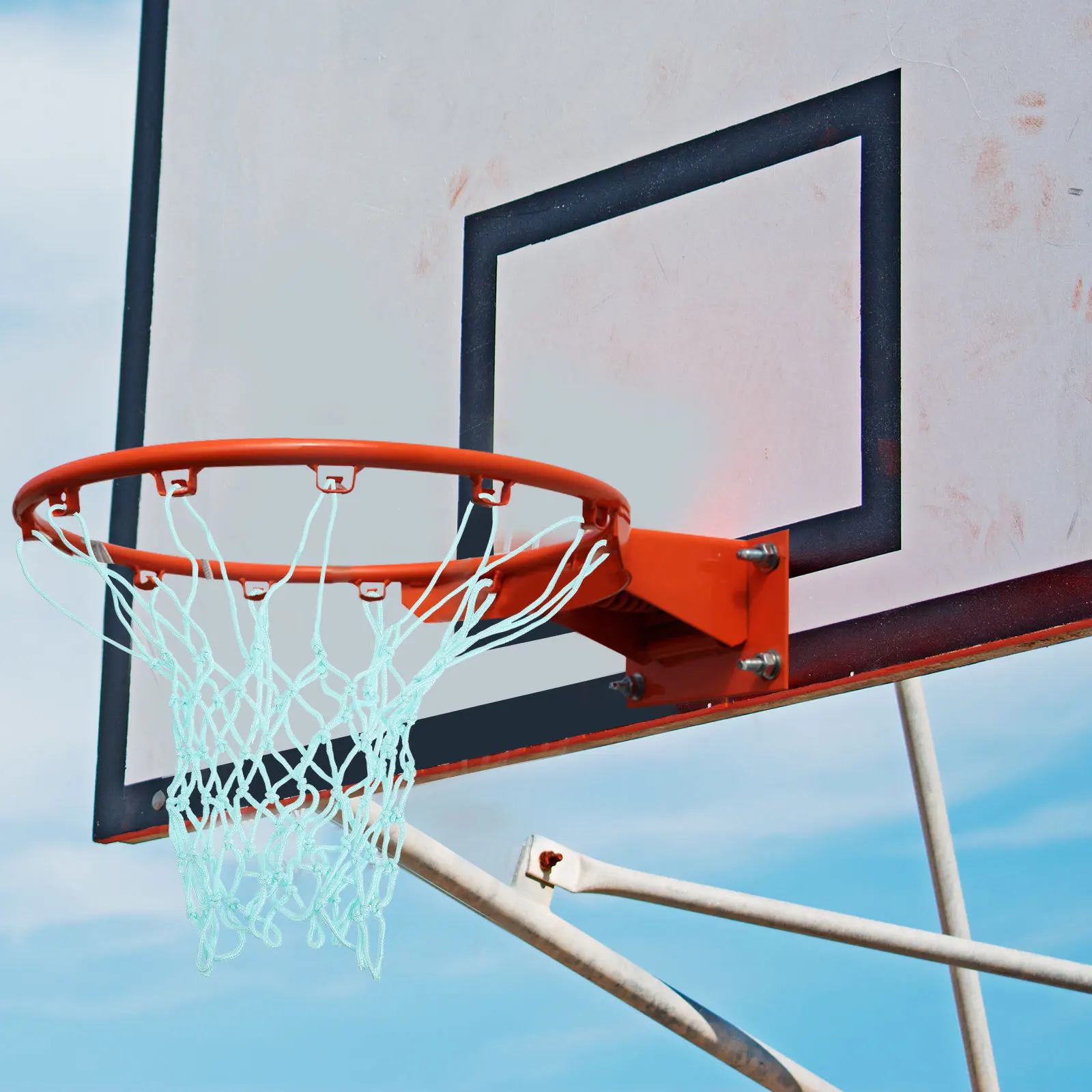 Durable Nylon Basketball Net Replacement Heavy Duty Luminous Net Outdoor Indoor Basketball Hoop Frame Basketball-Hoop Mesh Bag