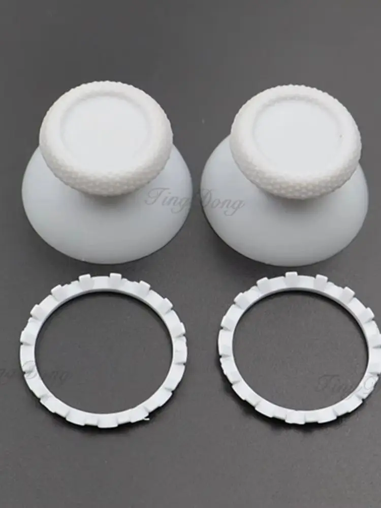 1/2/3 Set 3D-Joystick-Daumenstick-Kappen & Akzentringe für PS5 DualSense Controller Pilzkappen-Ersatz Dekor-Zubehör