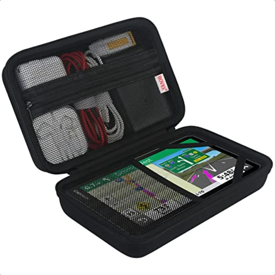 

Hard GPS Case for 8 Inch Garmin dezl OTR800 dezl OTR810 DriveSmart 86 Garmin RV 890 GPS Navigator System Mesh Pocket for Car Po