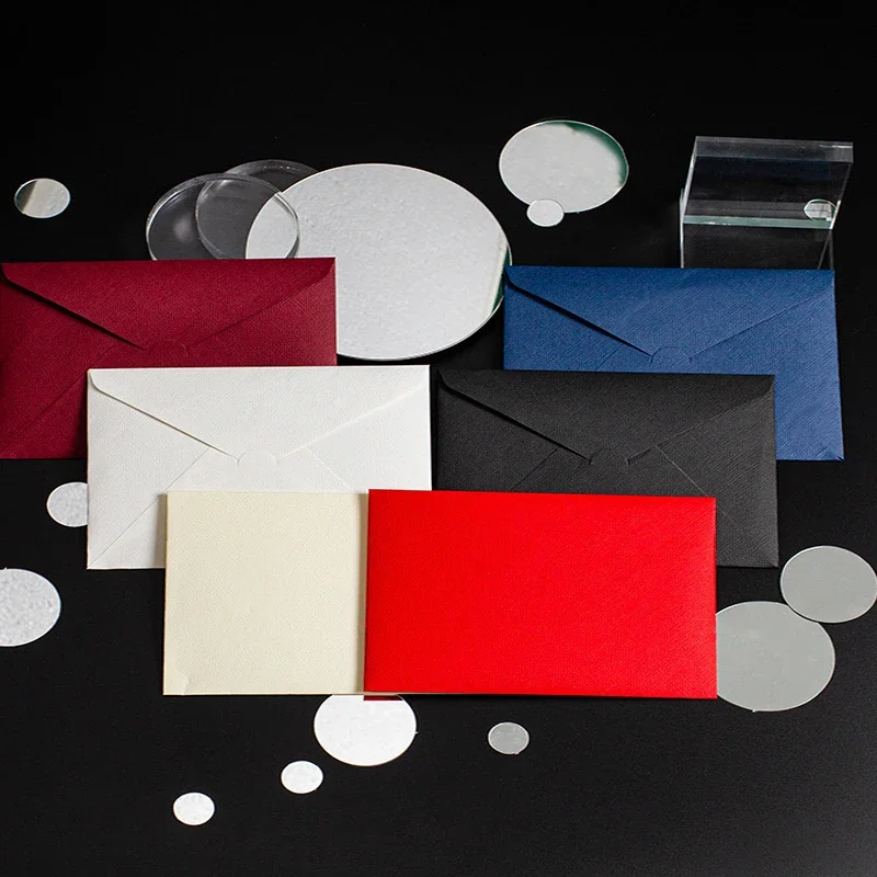 40pcs/lot Linen Texture Envelope Wedding Invitation High-grade Western Envelope Business Supplies Postcards Hemp Weave Envelope