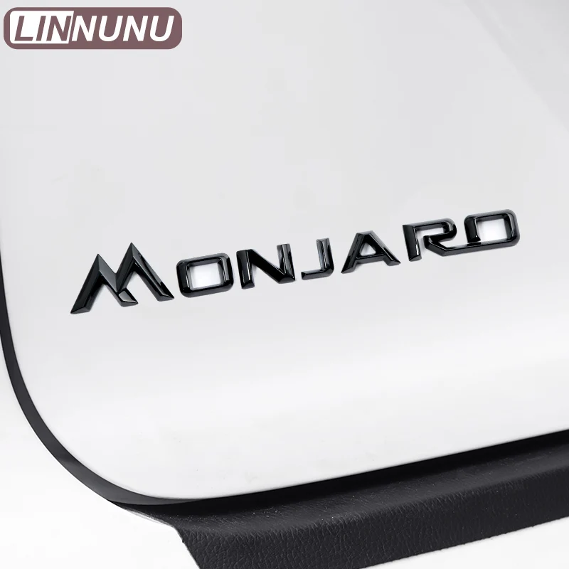 LINNUNU 3D ABS Car Rear Trunk Badge Stickers For Geely Monjaro Manjaro Xingyue L Letters Emblem Decal Logo Exterior Accessories