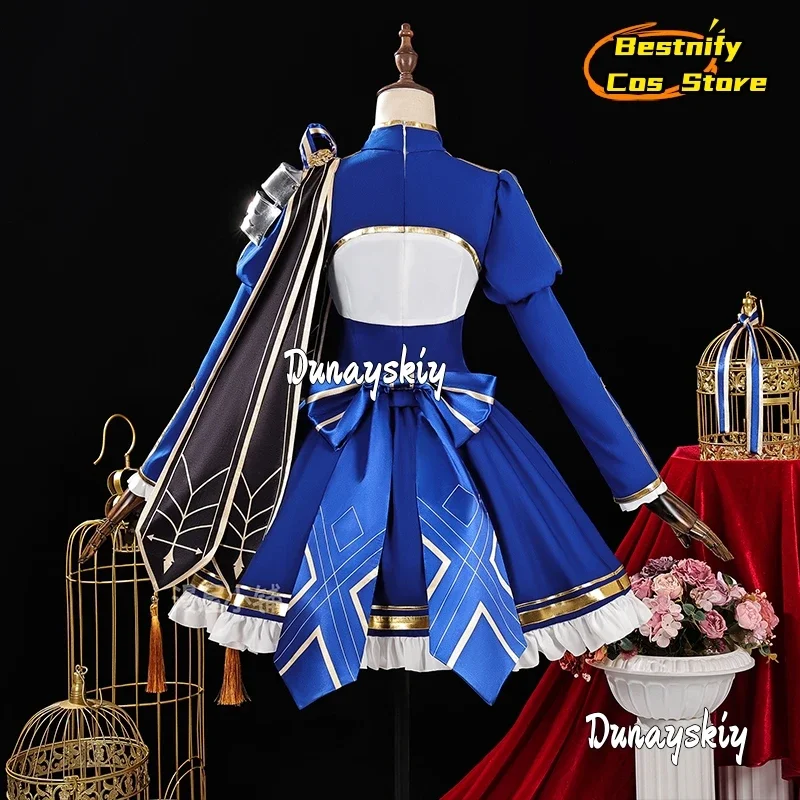 أزياء كوسبلاي جيم صابر هونكاي: أزياء ستار ريل التأثيرية فساتين المحكمة العتيقة في القرون الوسطى فساتين صابر للعب الأدوار شعر مستعار دعامة الأحذية مناسبة لـ Wo #5
