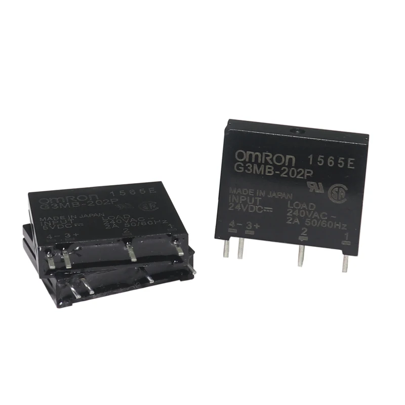 【5-3PCS】5V 12V 24V DC-AC Solid State Relay Module G3MB-202P AC 240V 2A Snubber Circuit Resistor Relay Switch