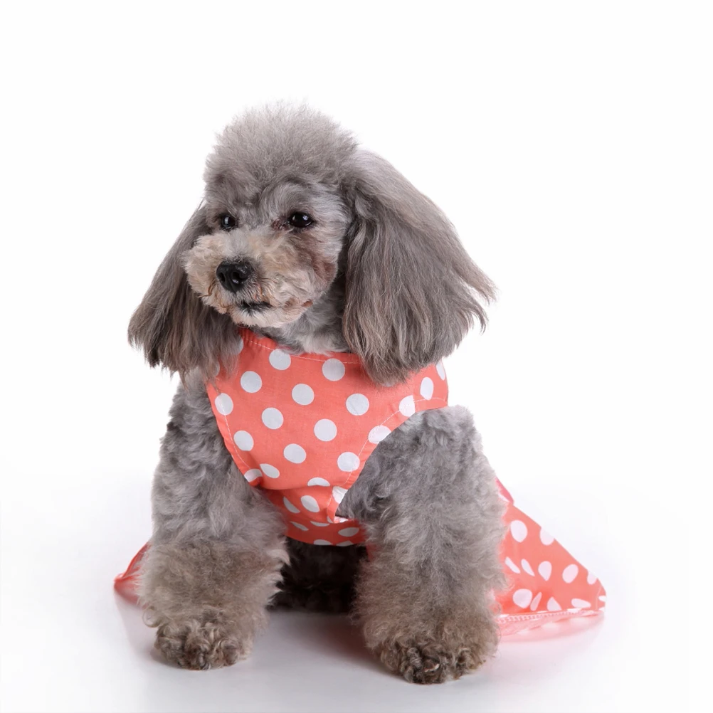 

1 Piece Summer Pet Dog Dress Elegant Sleeveless Puppy Skirt Comfortable for Holidays Photos Daily Use