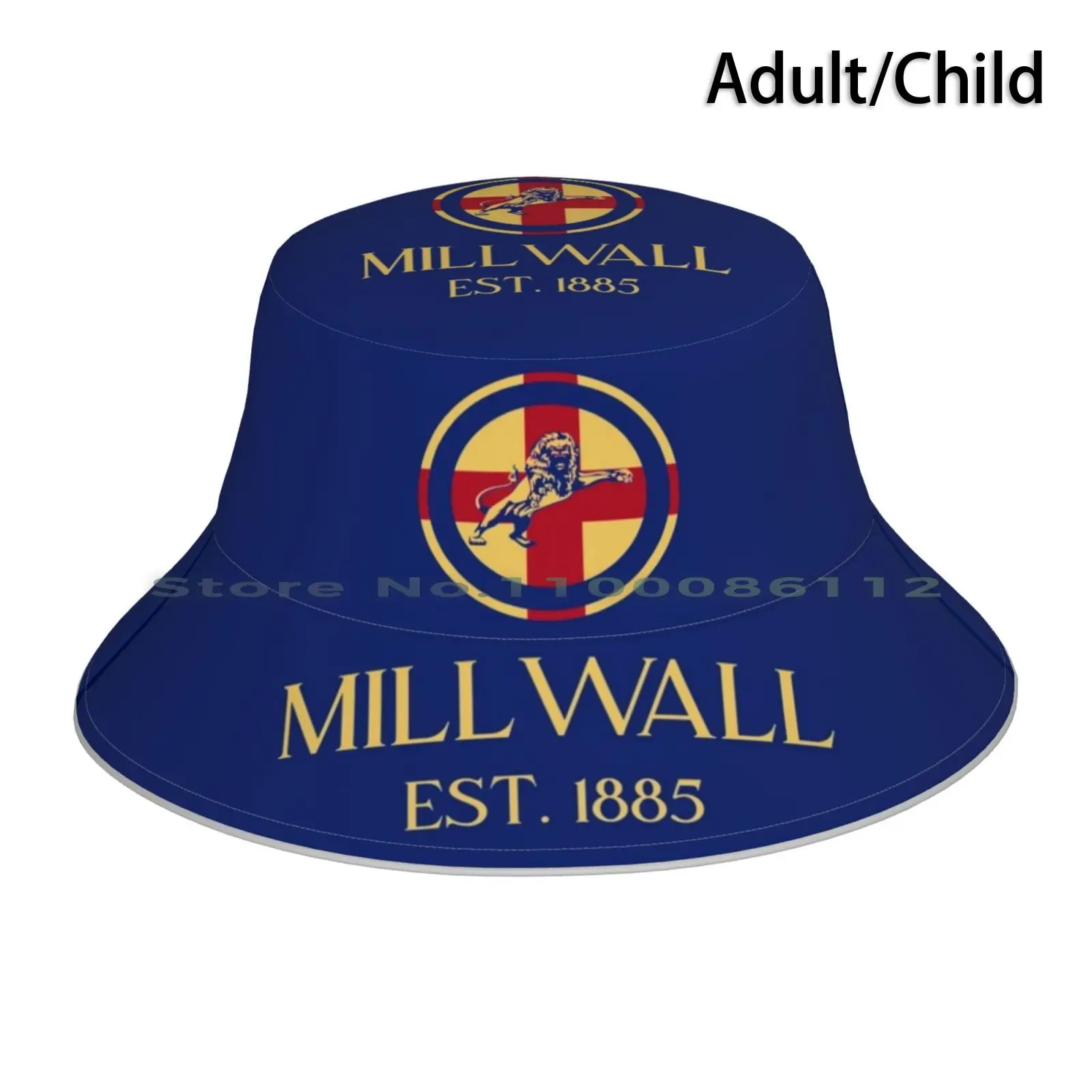 

Gold Bucket Hat Sun Cap Millwall Millwall Football Club The Lions The Den London England English Football English Soccer