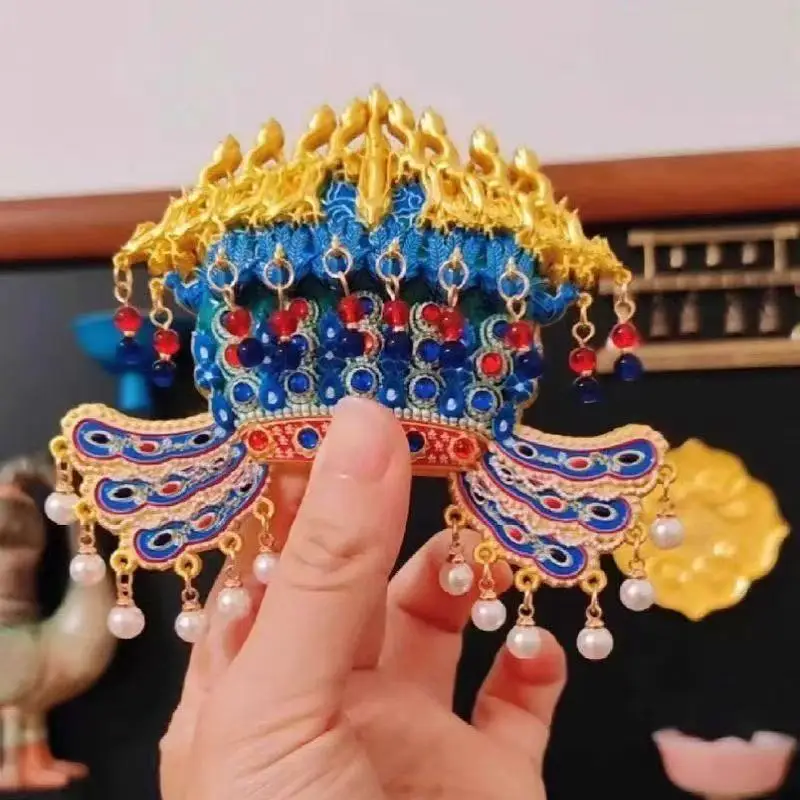 Chinese-style Phoenix Crown and Robe Fridge Magnet Literary Style