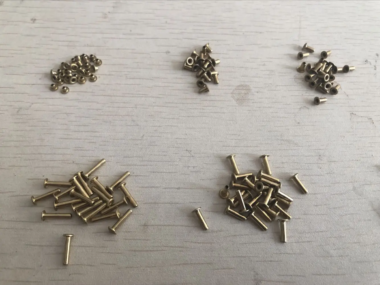 100PCS M3 Brass Eyelet Rivet Nut Through Hole Rivets Hollow Grommet M3*3/4/5/6/7/8/10/12/14/15mm