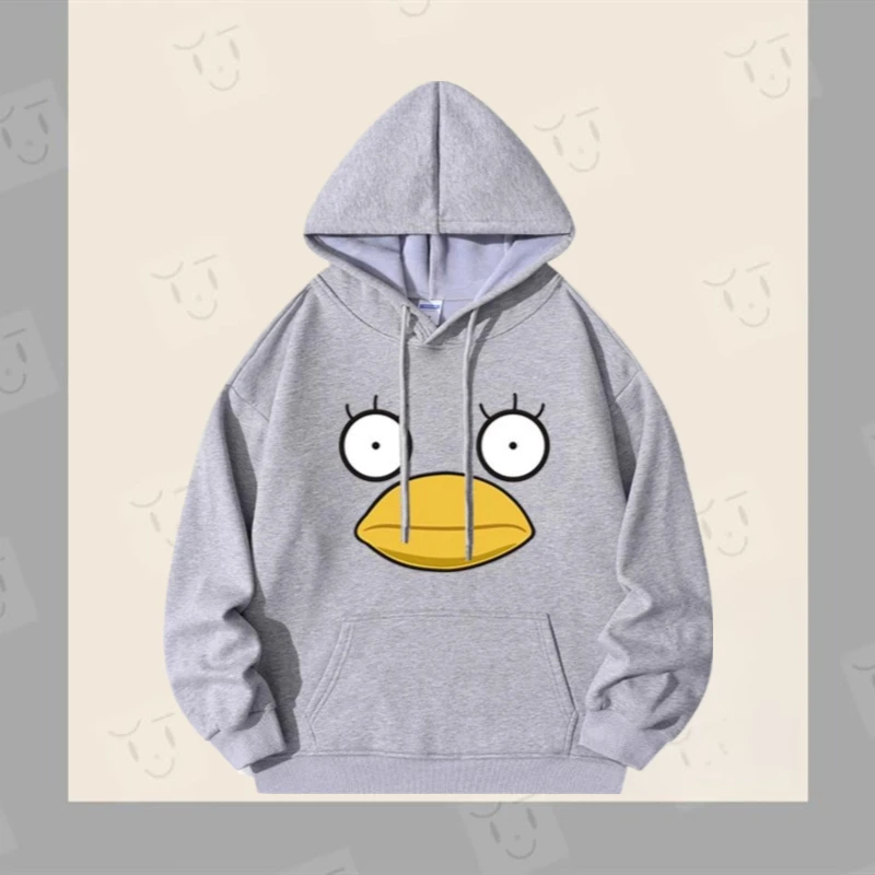 Q-version kawaii تصميم لطيف ديزني دونالد داك المرأة الحد من العمر عارضة تنوعا القطن الخالص مقنعين أعلى #2