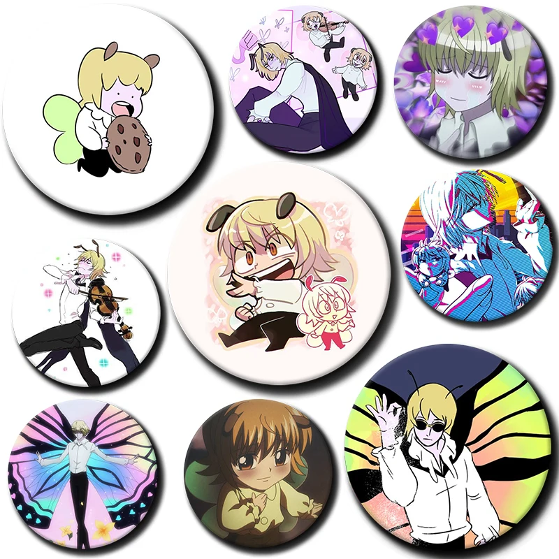 

58mm New Cartoon Character Shaiapouf Button Pin Anime Role Shaiapouf Brooch Creative Badge for Backpack Clothes Decoration Gift