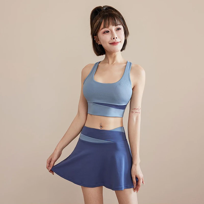 Nieuwe stijl dames mooie rug yogapak slanke sportbeha dames met borstkussen sneldrogend kort sportpak
