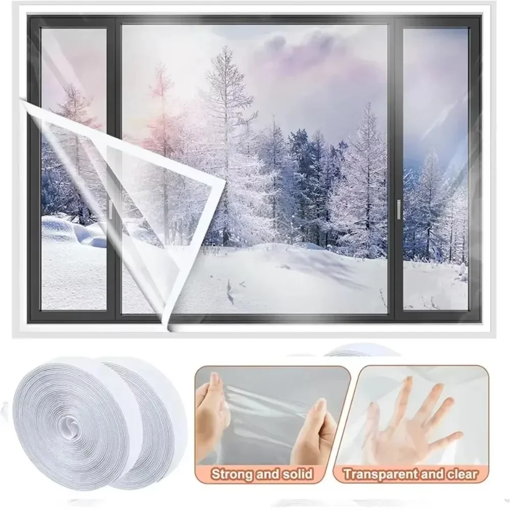 DIY High Ttransparent PEVA Home Balcony Windows Waterproof Curtain Gazebo Side Rainproof Winter Keep Warm Windproof Screen