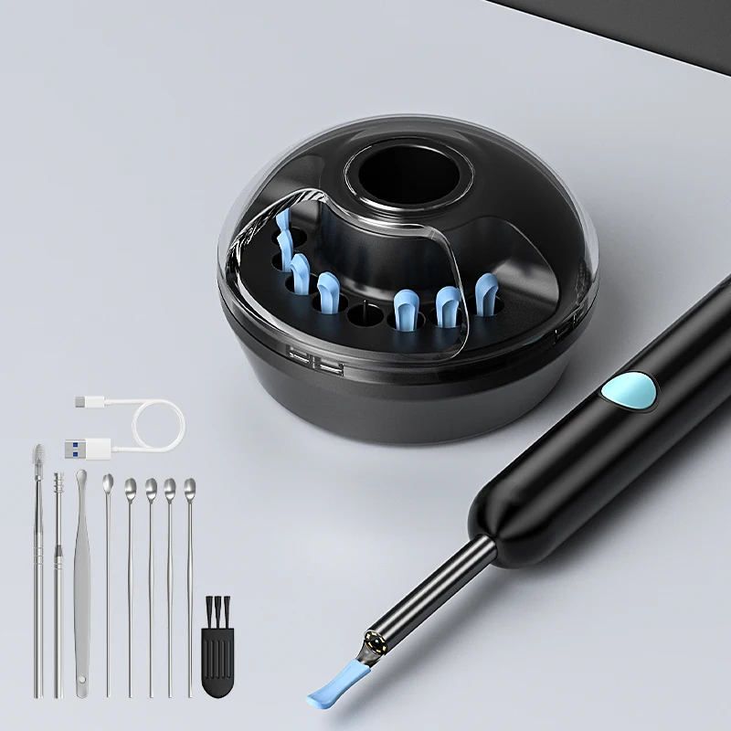 

4.2mm WiFi Ear Cleaner Camera for iOS/Android Phones with Ear Spoon Compartmen Endoscope Ear Picker Mini Camera Ear Cleaning Set