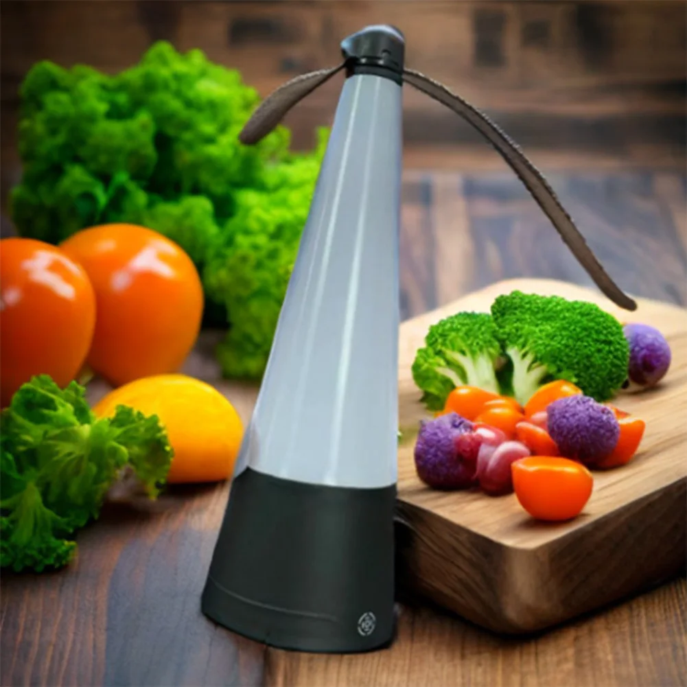 

Portable Food Spinner with Holographic Blades LED Light Fly Fan for Tables Keep Flies Away for BBQ Picnic Parties Outdoor Dinner